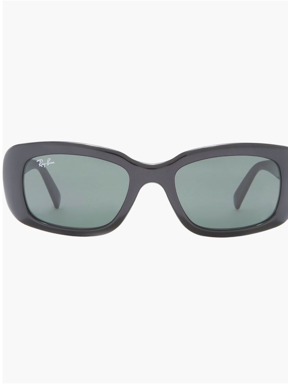 NWT Ray-Ban Women's Black Frame Sunglasses with Green Lenses